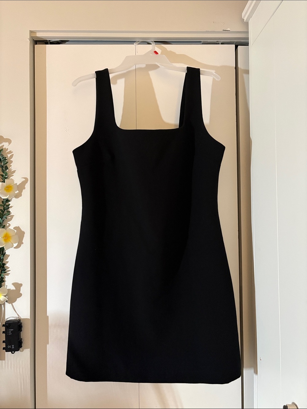 Dynamite Black Square-Neck Mini Dress